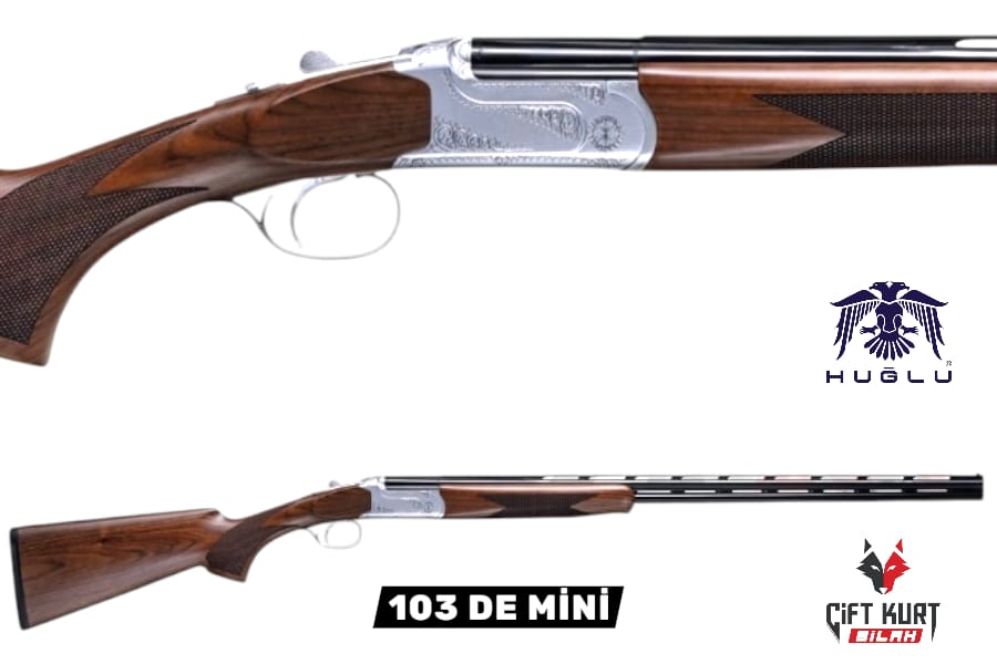 Huğlu 103 DE MİNİ Süperpoze Tek Tetik Ejektörlü Ağaç Beyaz Av Tüfeği